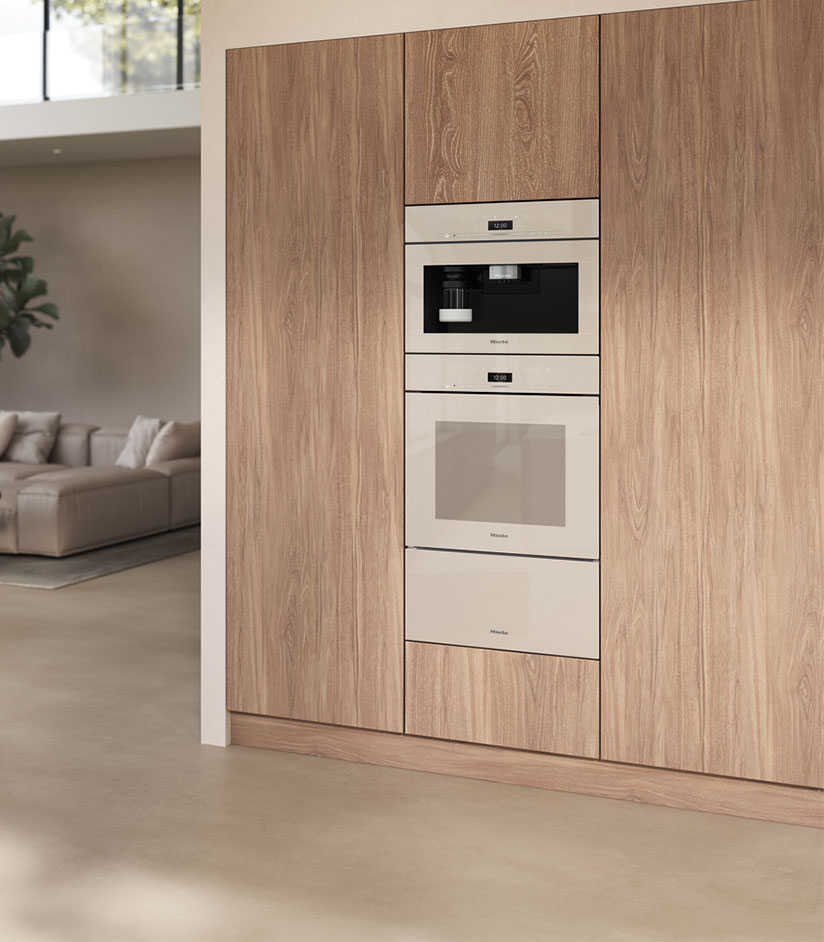 Beige ton sur ton keuken met Miele Pearl Beige | Satink Keukens