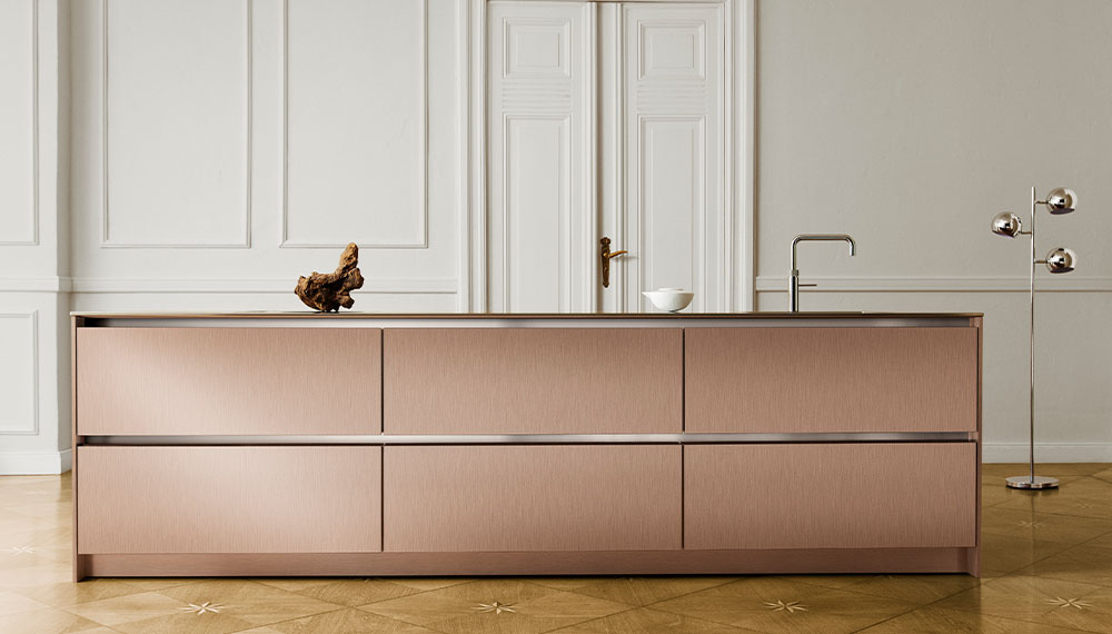 Roségouden SieMatic PURE keuken | Satink Keukens